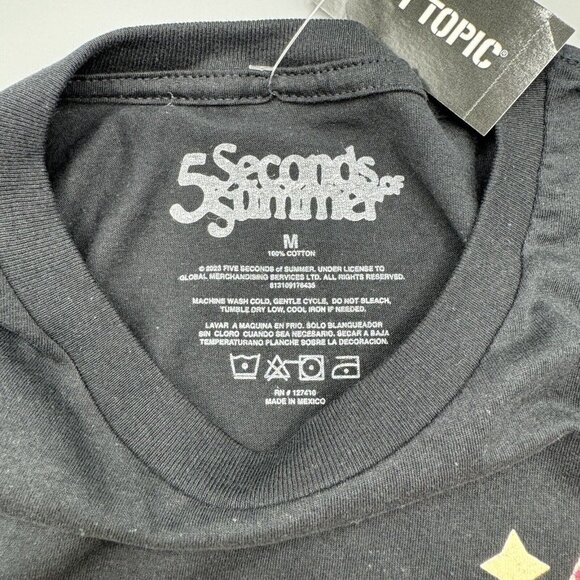 5 Seconds Of Summer Show Band Photo T-Shirt MEDIUM New - Picture 4 of 5